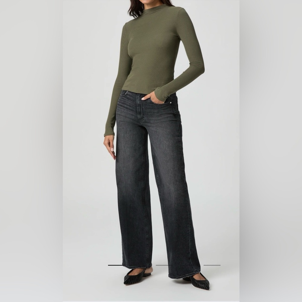 PAIGE  Sasha Unisex Ankle Wide Leg Jeans